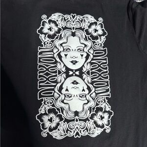 DIXXON Black Short Sleeve Tee with White Logo